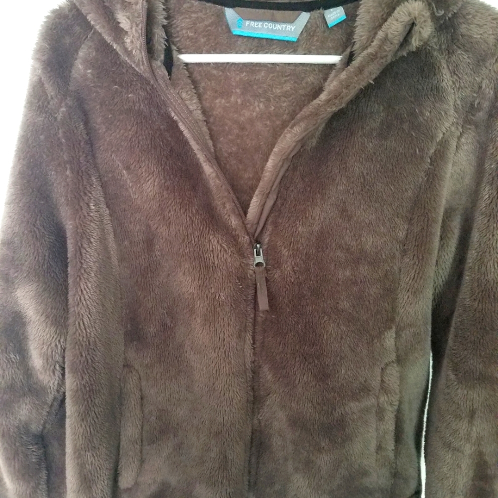 FREE COUNTRY FUZZY FLEECE JACKET